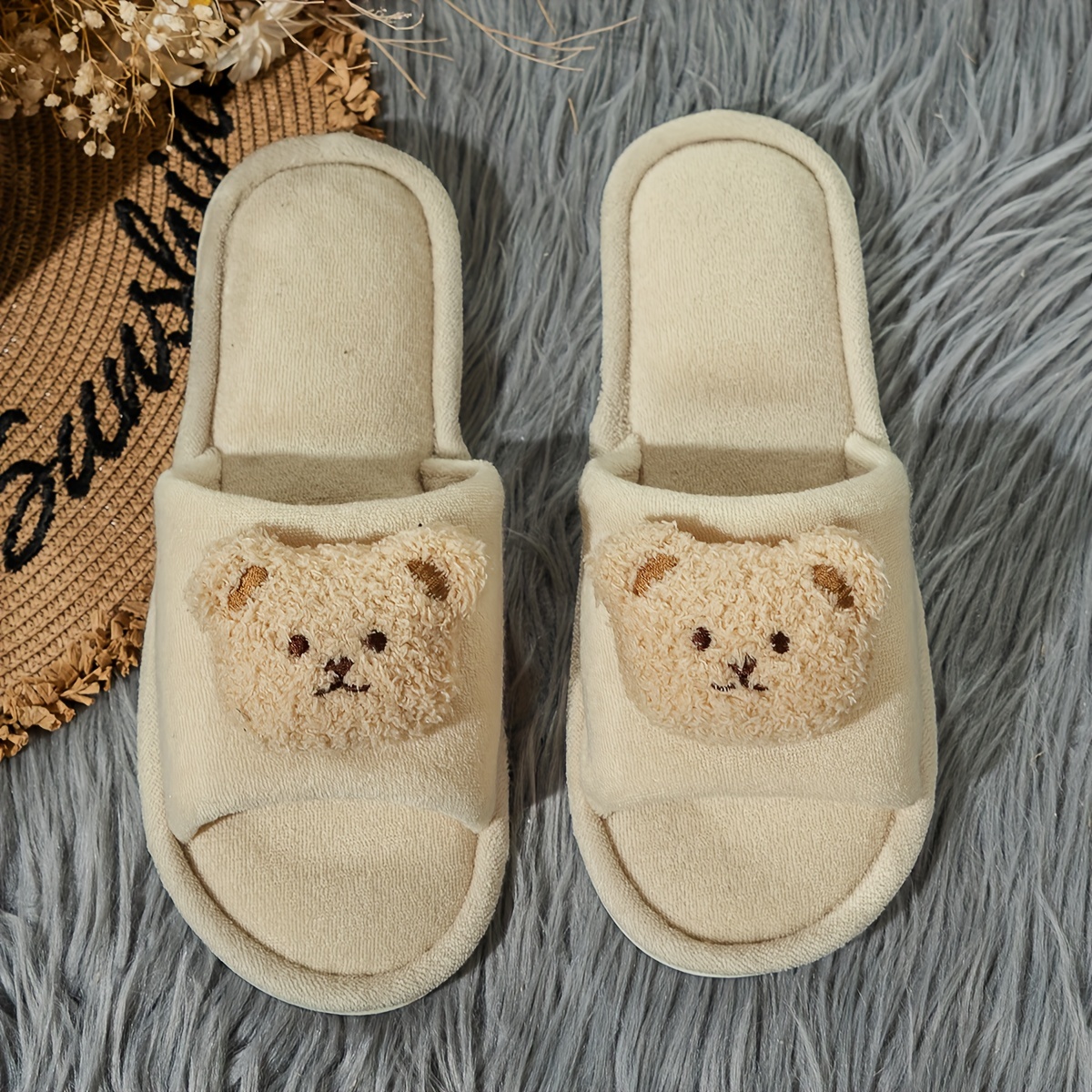 Little shop bear slippers