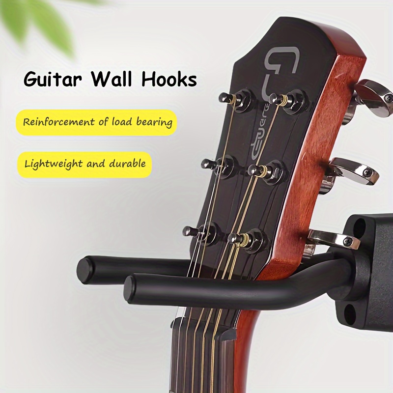 Guitar Wall Hanger Horizontal * Tamaños Guitar Wall Mount Guitar Hanger  Holder Para Guitarra Eléctrica/Guitarra Acústica/Bajo/Ukulele/Banjo