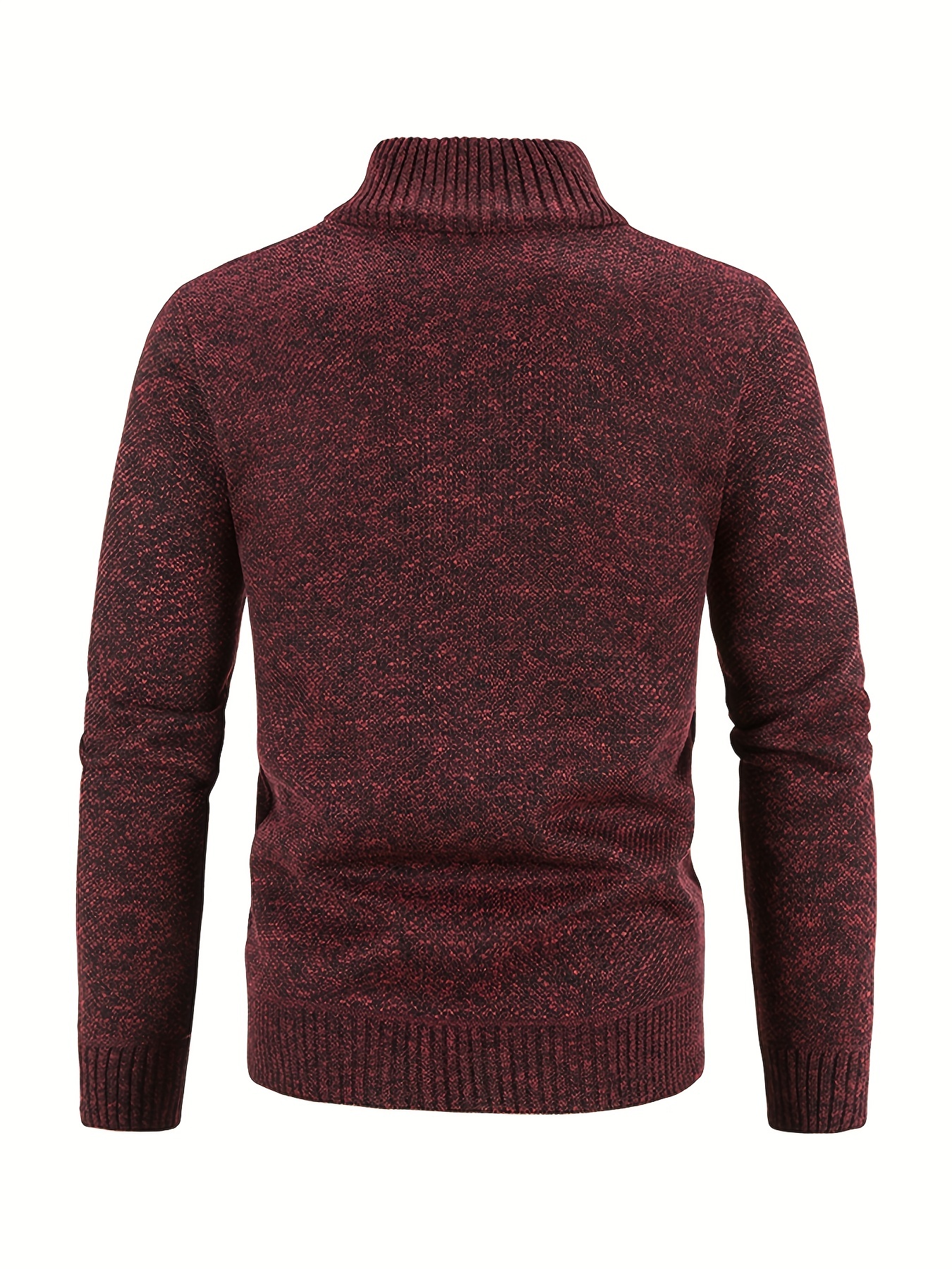 Mens Knit Sweater Turtle Neck Jumper Pullover Thick Warm Knitwear Casual  Slim sz