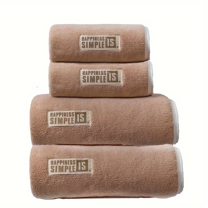 4pcs microfiber towel set soft face towel bath towel absorbent bath linen sets perfect for daily home use 29 53 13 78 inches 2 hand towels 55 12 27 56 inches 2 bath towels