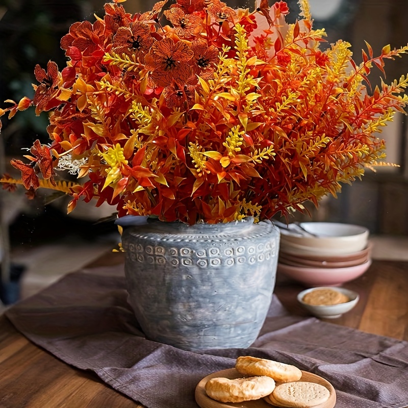 Fall And Winter Warm Color Floral Decoration Rural Pastoral - Temu