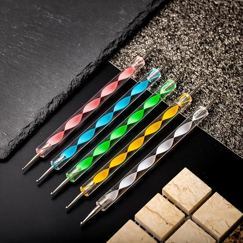 Nail Art Dotting Pen Set - Perfect For Uv Gel Painting & Salon Decoration  Manicures! - Temu Japan