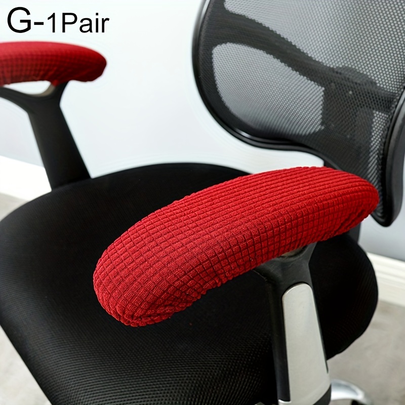 1pair Plain Color Elastic Half-wrapped Office Chair Armrest Cover, Durable  Elastic Waterproof Computer Chair Armrest Protection Cover, Waterproof Office  Chair Arm Covers, Slipcover for Chair Armrests and Elbows, Environmentally  Friendly, Skin-friendly