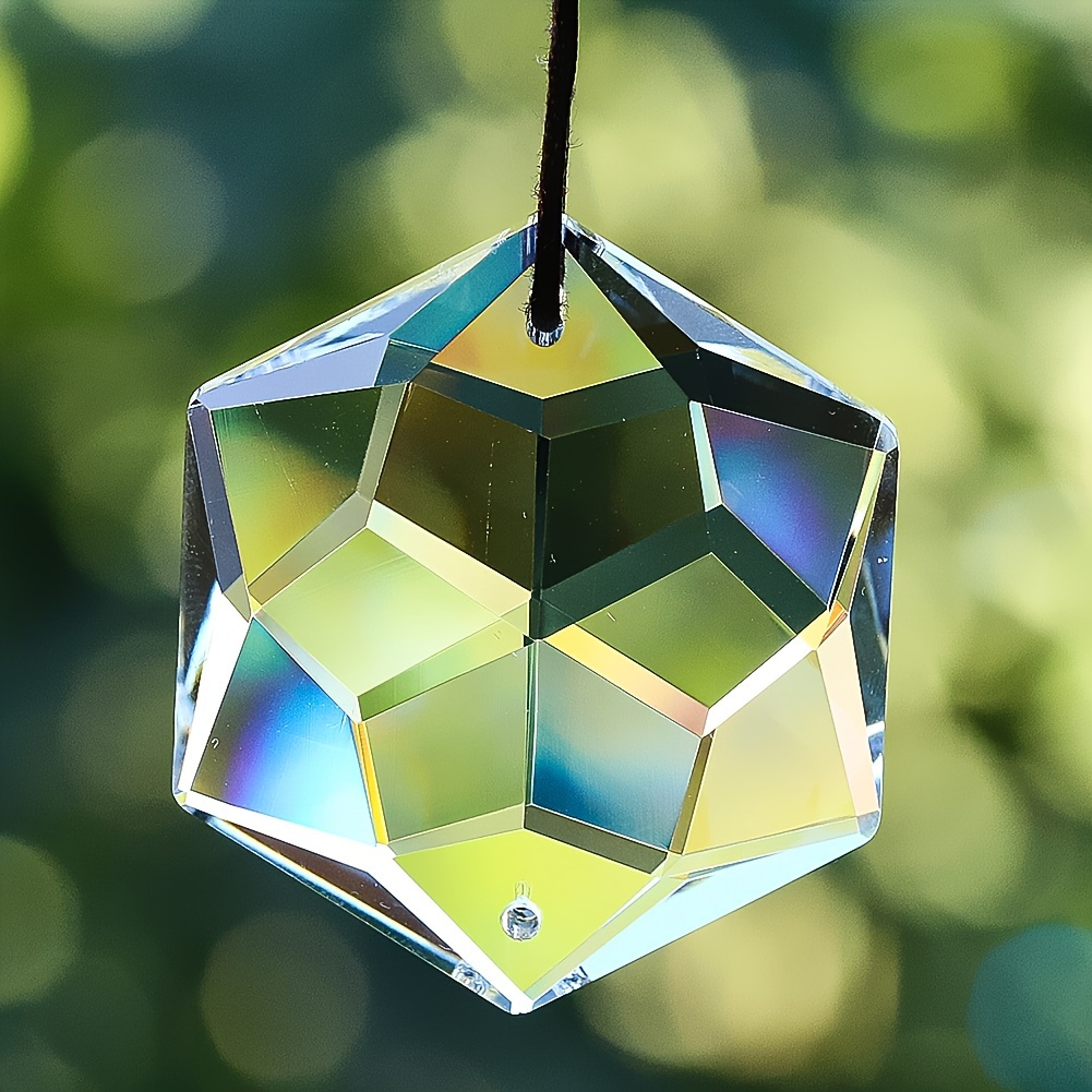 

48mm Crystal Suncatcher For Garden Window Prisms Hanging Chandelier Parts Pendant Home Decor