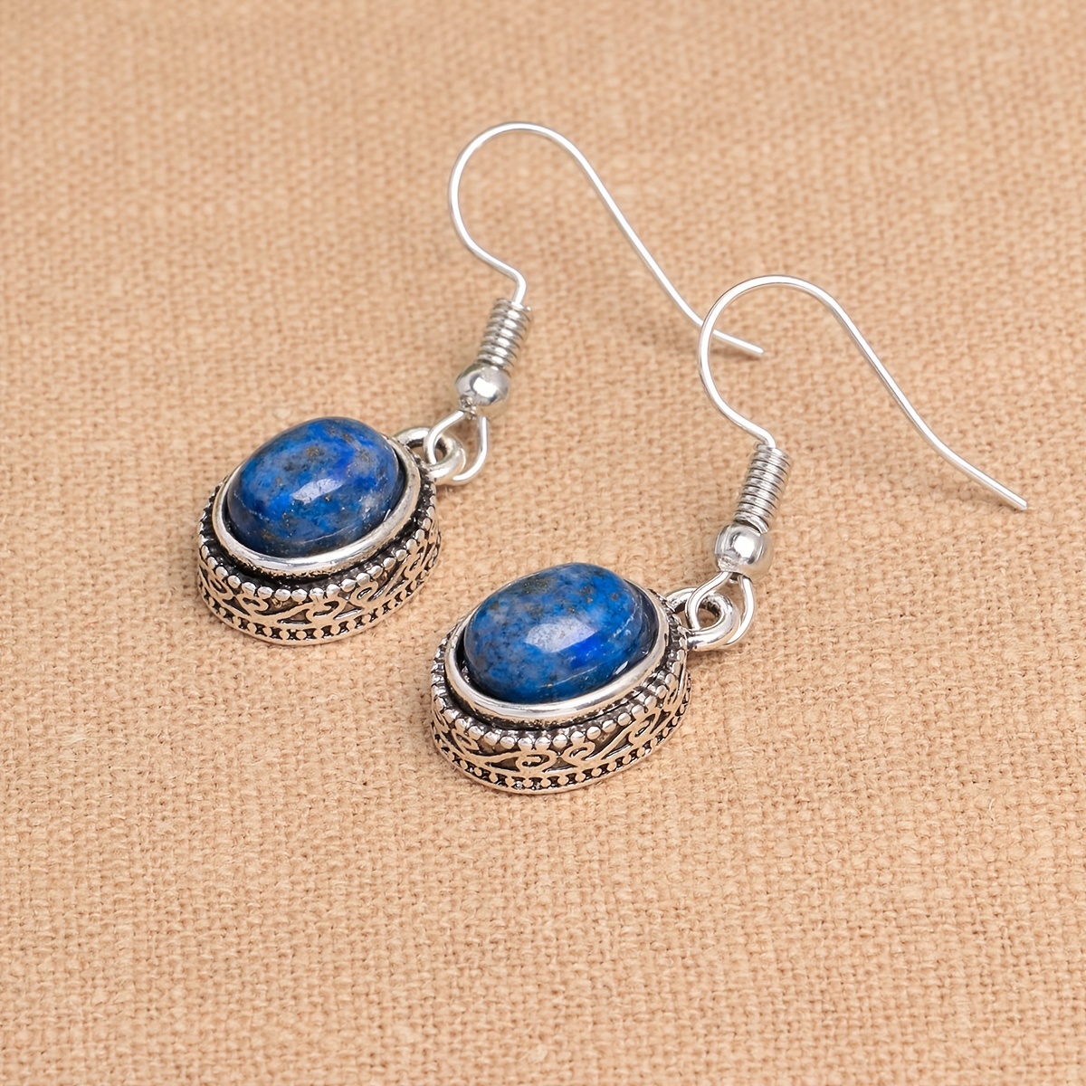 Antique lapis lazuli on sale earrings