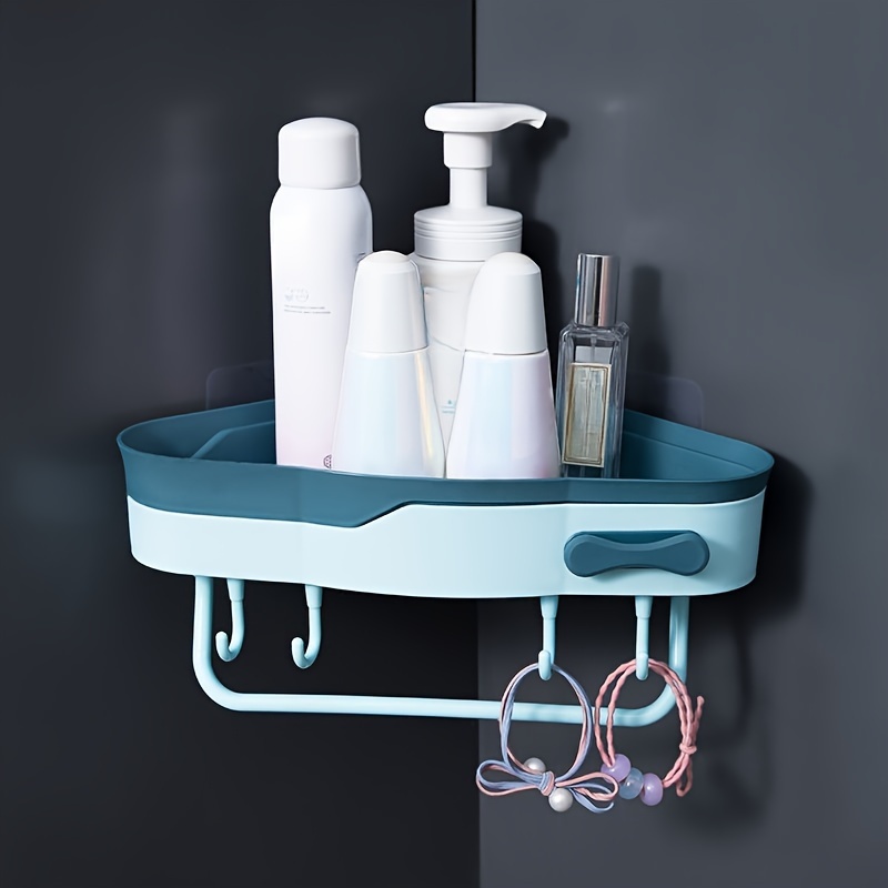 Triangle Storage Rack Punch free Bathroom Wall Hanging - Temu