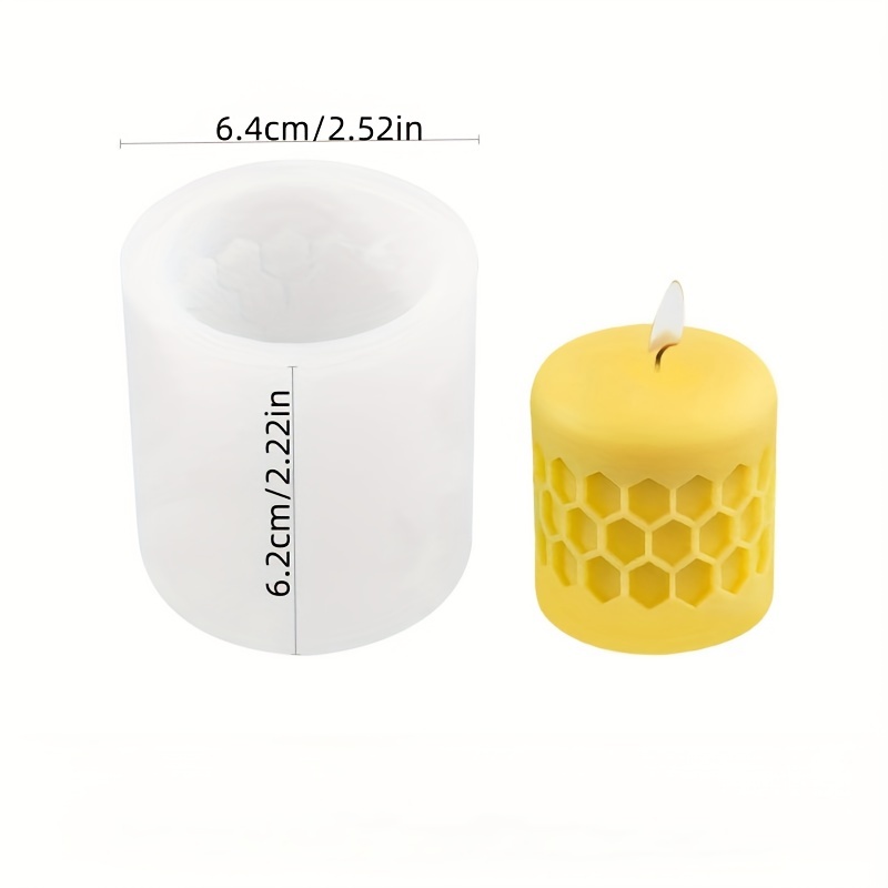 3d Bee Honeycomb Candle Making Molds Beehive Silicone - Temu