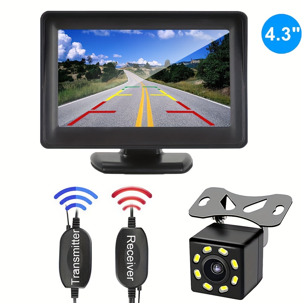 Wireless Backup Camera Kit Car Rear View Hd Parking System Night Vision+  Monitor Perfect For Car/suv/pickup/van - Make Parking Easier & Safer! - Temu