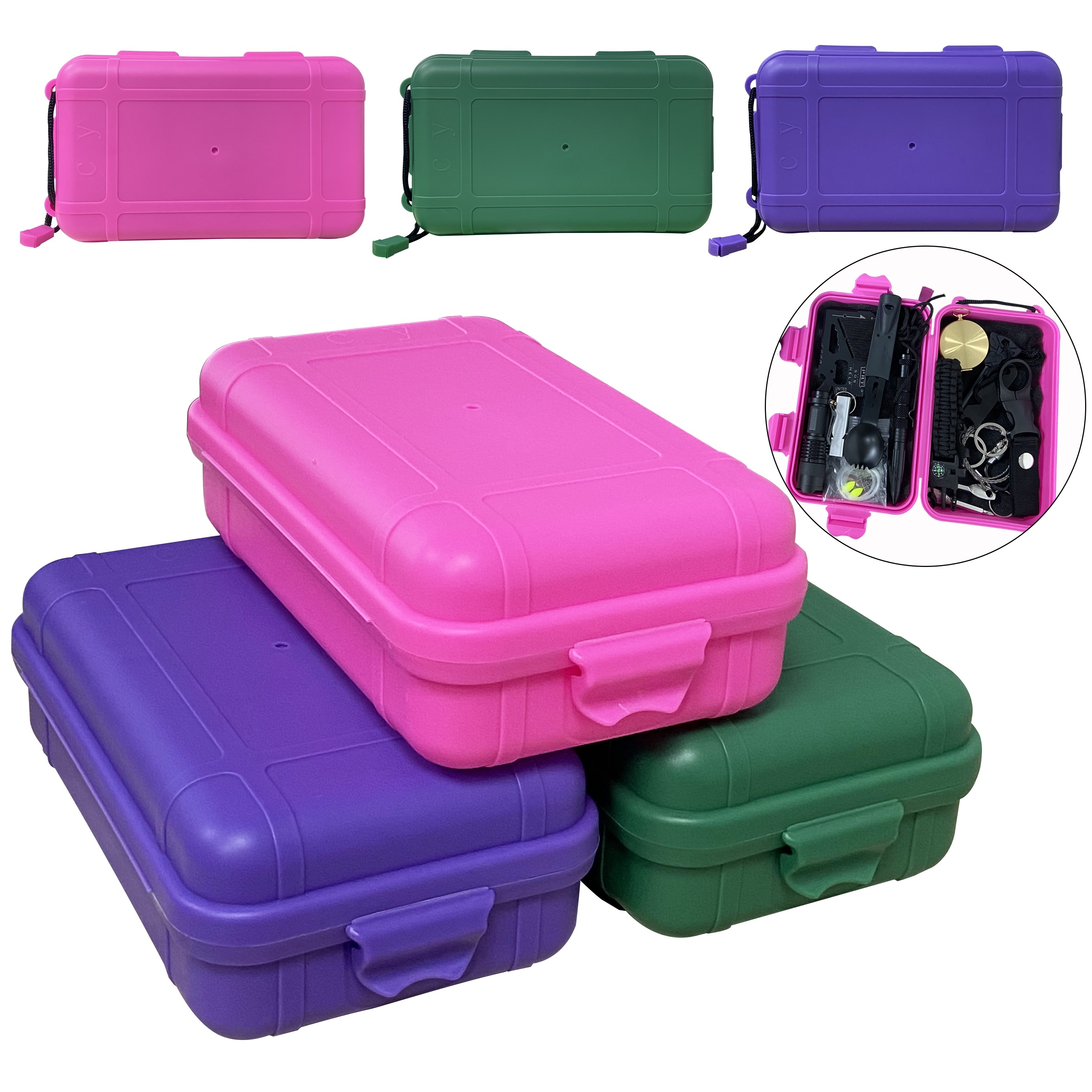 Outdoor Waterproof Shockproof Storage Box Airtight Emergency - Temu