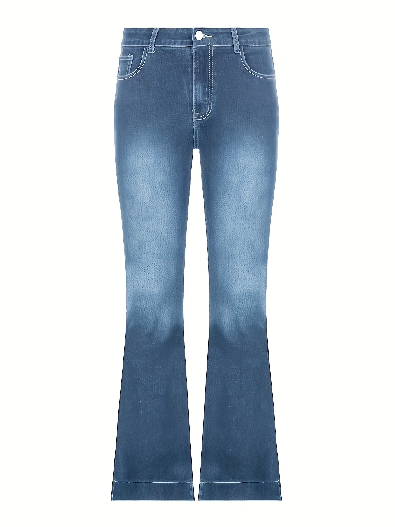 Women's Y2K Flare Jeans Star Rhinestone Bell Bottom Pants Vintage Aesthetic  Streetwear Y2K Fashion