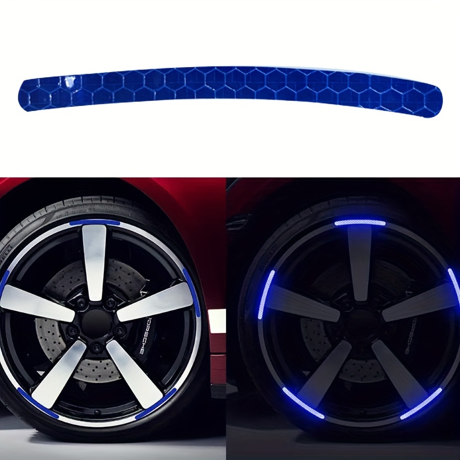 Car Wheel Reflective Vinyl Self Adhesive Sticker Tire - Temu