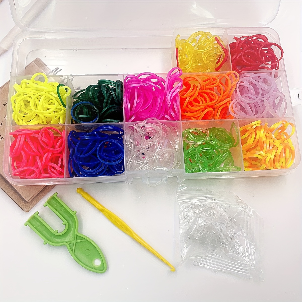 Diy Multi functional Color Rubber Band Rainbow Rubber Band - Temu