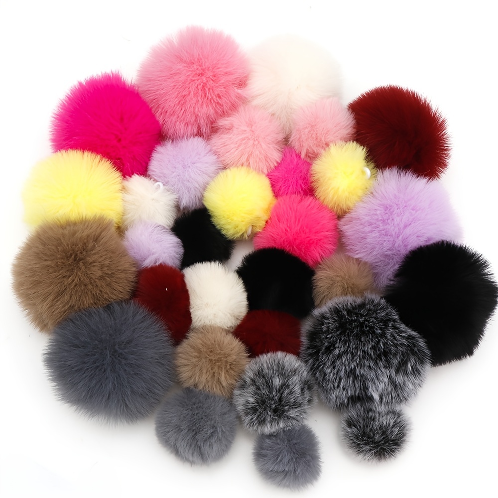 

10pcs Imitation Rabbit Hair Ball, Artificial Hair Ball, Accessories