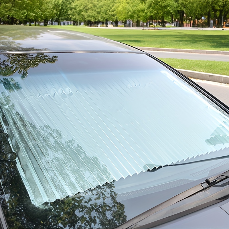 Rideau rétractable de voiture avec protection UV, pare-soleil rétractable  pour pare-brise de voiture (1 pièce)