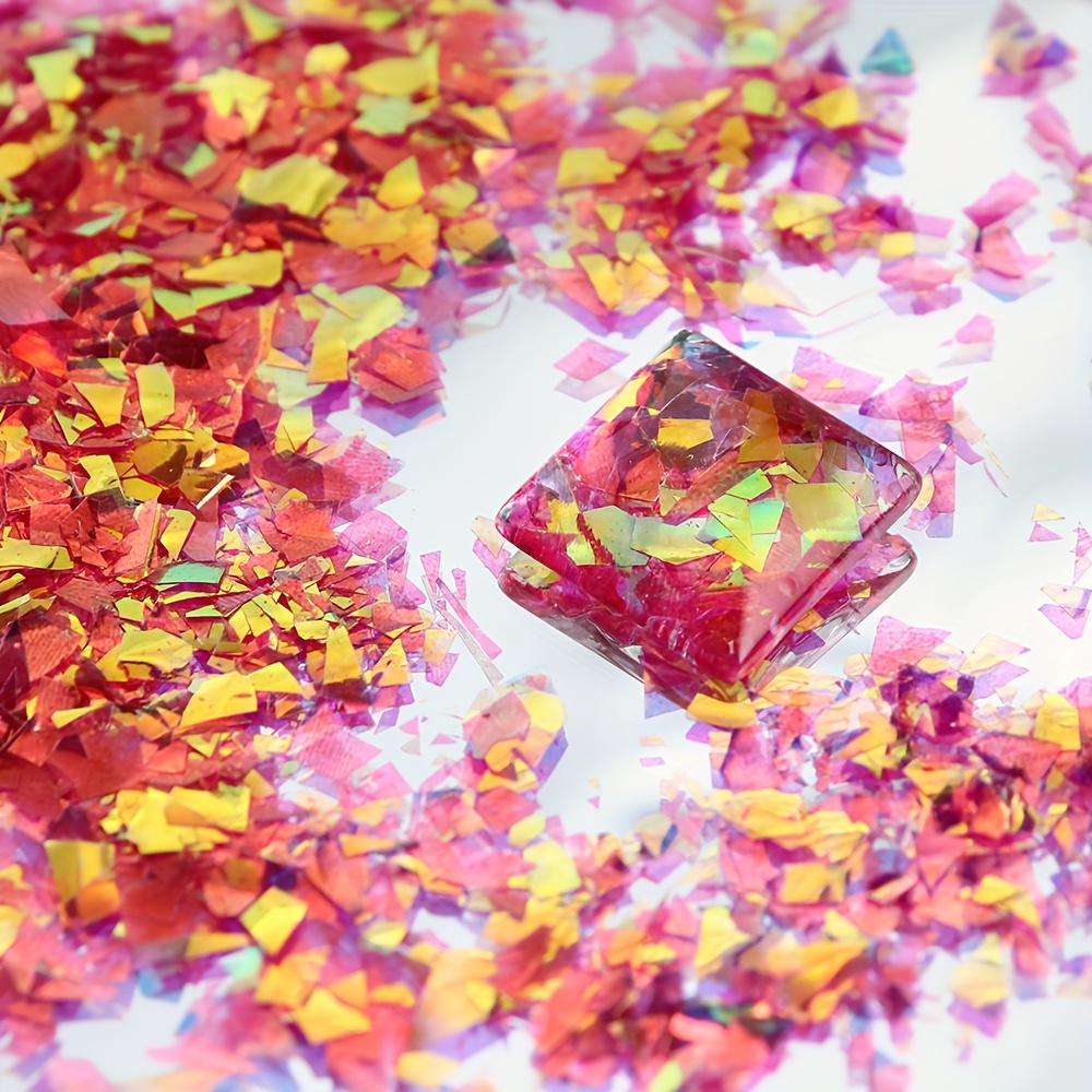 Aurora Sequins Irregular Glitter Flakes Iridescent Fragment - Temu