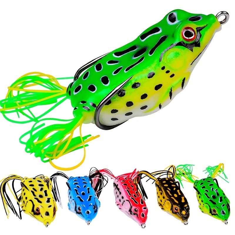 Temu Bionic Bait Vib Thunder Frog Soft Bait Decoy Lure With Bright