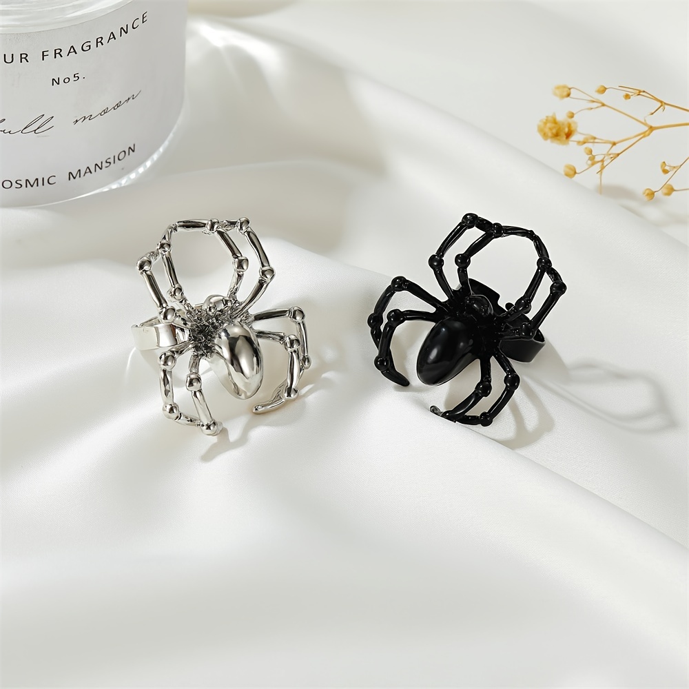1pc Vintage Plated Thai Silver Alloy Spider Shaped Brooch With