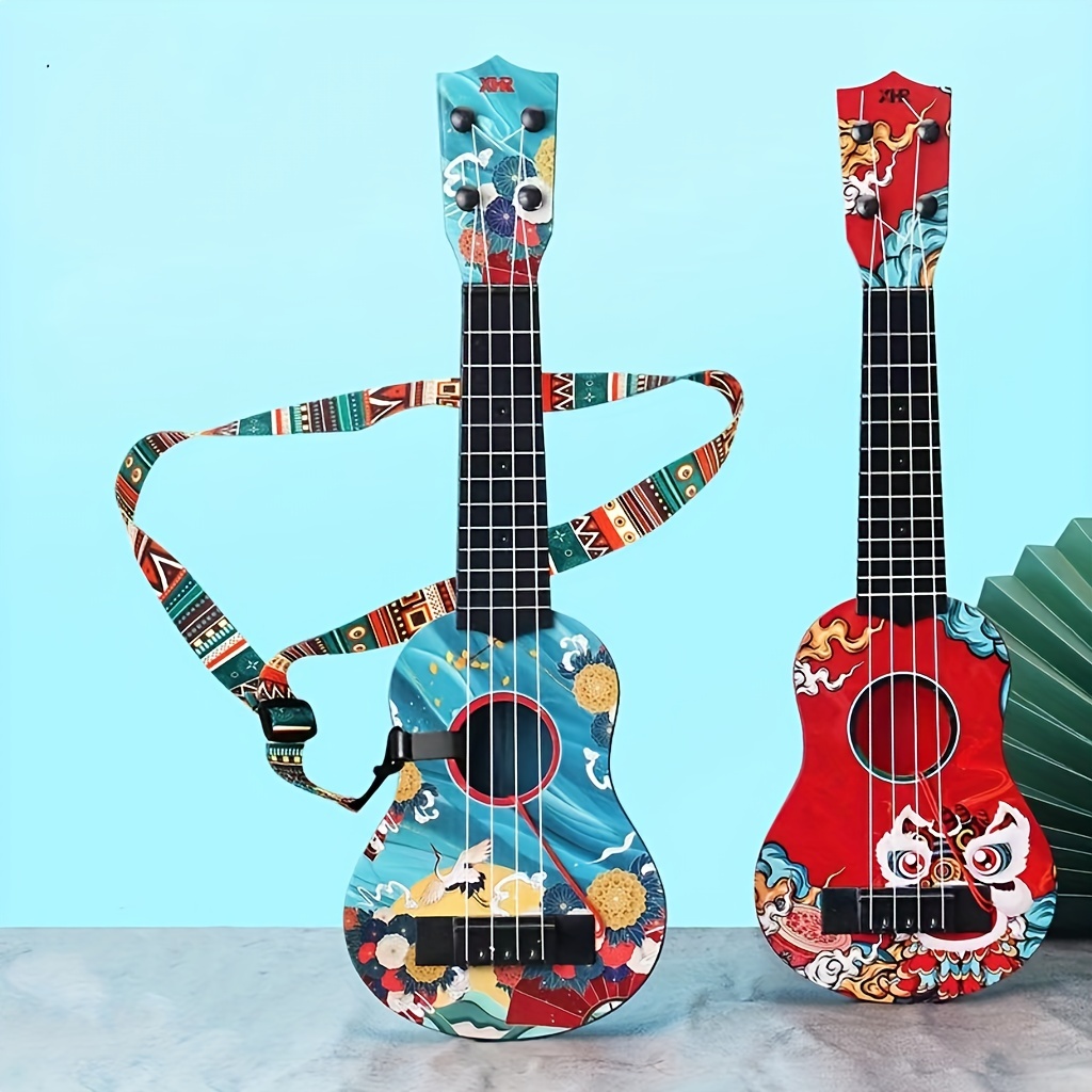  Juguetes de guitarra, juguete multifuncional para niños,  instrumento musical ligero para niños (verde) : Juguetes y Juegos