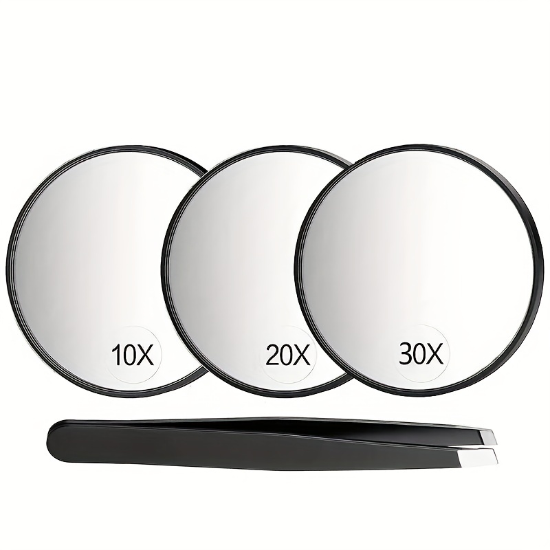 Forma redonda Espejo de aumento 10/20/30x Cosméticos Espejo Mujer