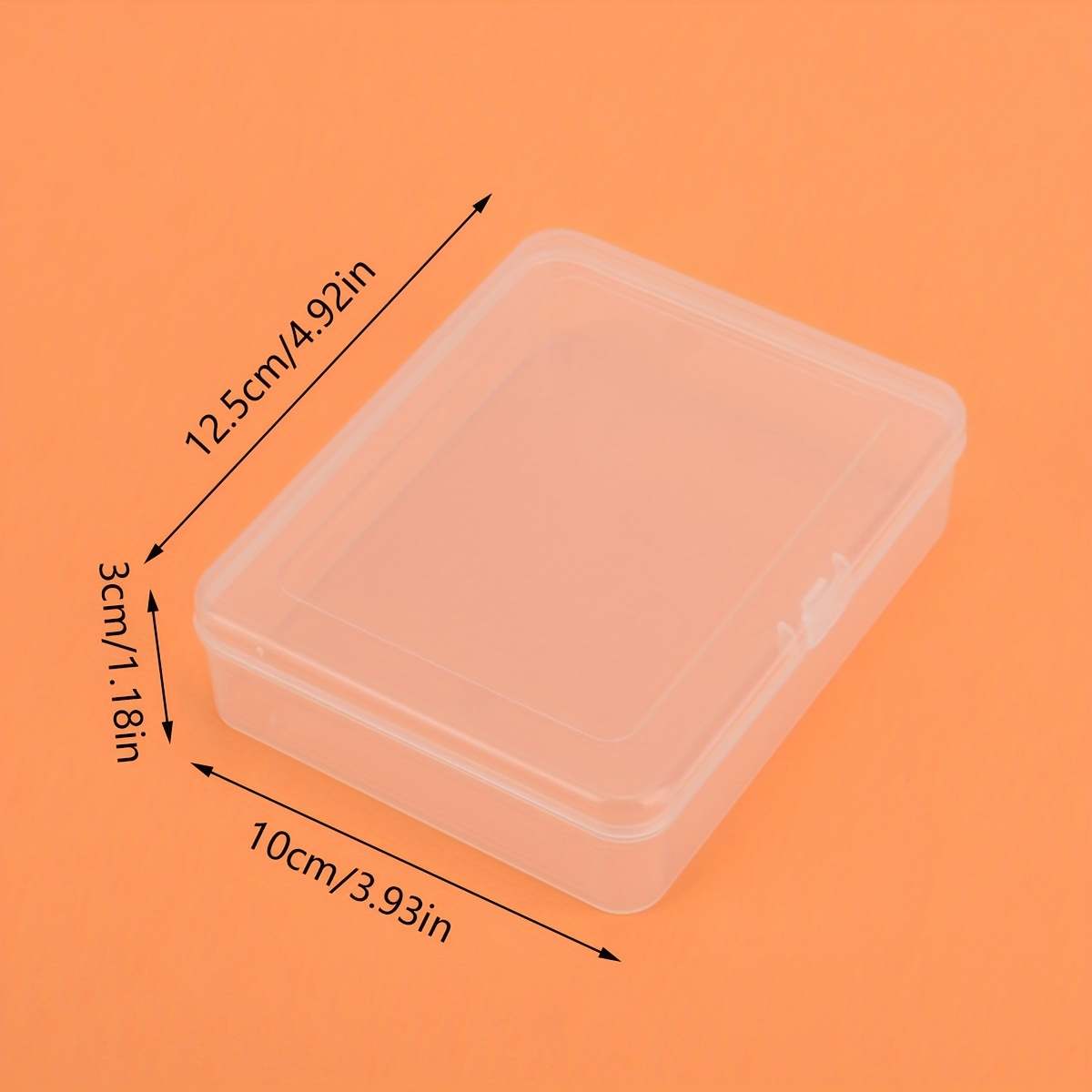 Color Plastic Transparent Storage Box Small - Temu