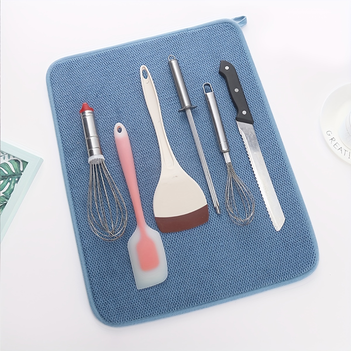 Reversible Microfiber Dish Drying Mat For - Temu