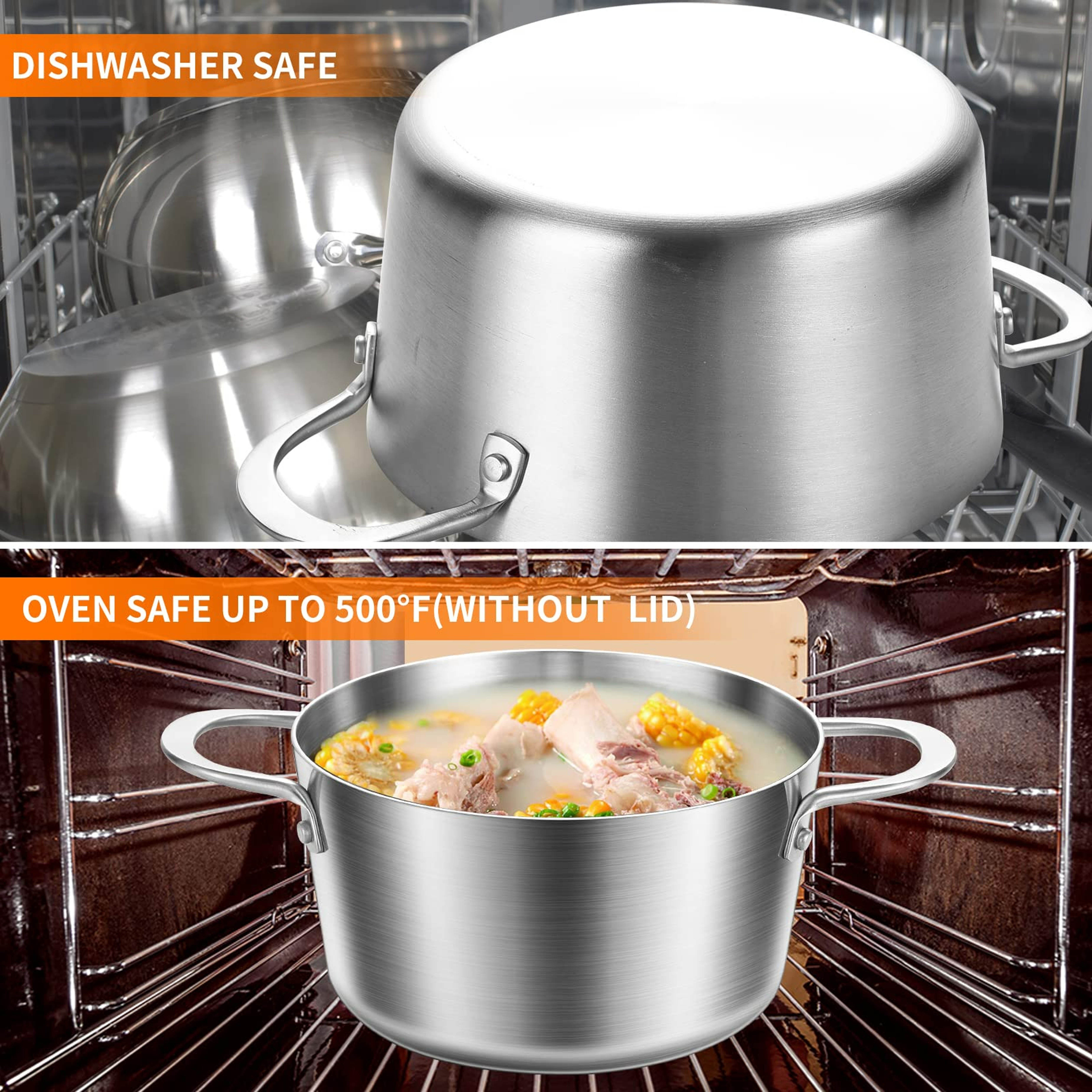 Stainless Steel Stock Pot Large Soup Pot Outdoor Cooking - Temu