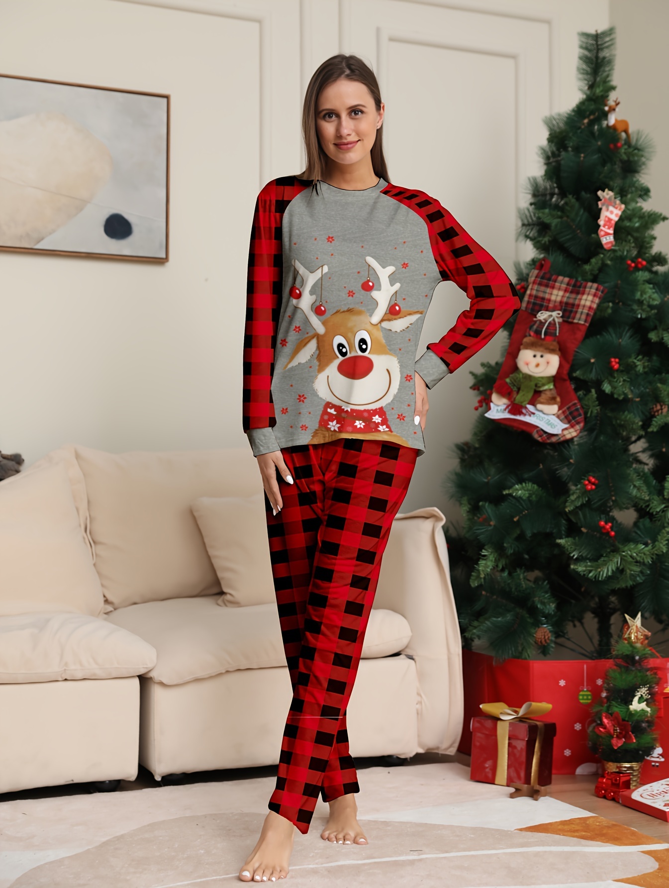 KLL Christmas Pattern Deer Flowers Red Pajama Pants For Women Soft Cotton Womens  Pj Pants for Adults Matching Pajama, Christmas Pattern Deer Flowers Red, X- Large : : Clothing, Shoes & Accessories