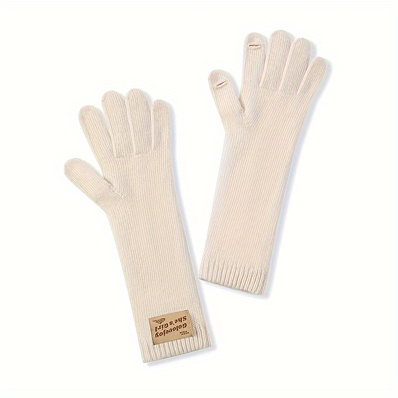 Winter Knitted Gloves for Men and Women, Warm Windproof Touch Screen Gloves
