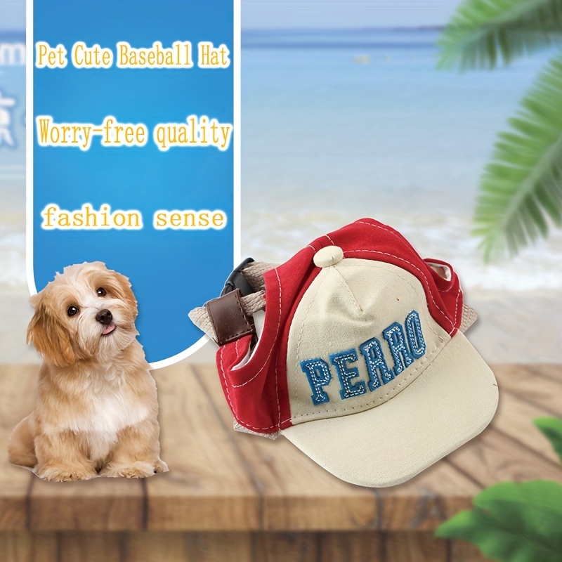 Small Pet Sunscreen Hat, Dog Hat, Travel Sun Hat, Spring And Autumn Outing  Breathable Pet Baseball Cap