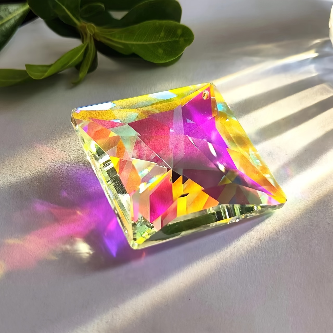 Attrape-soleil avec cristaux, 7 pcs cristaux suspendus capteurs de soleil  pour fenêtres, cristaux colorés prismes en verre pendentif Suncatchers  perles pour lustres