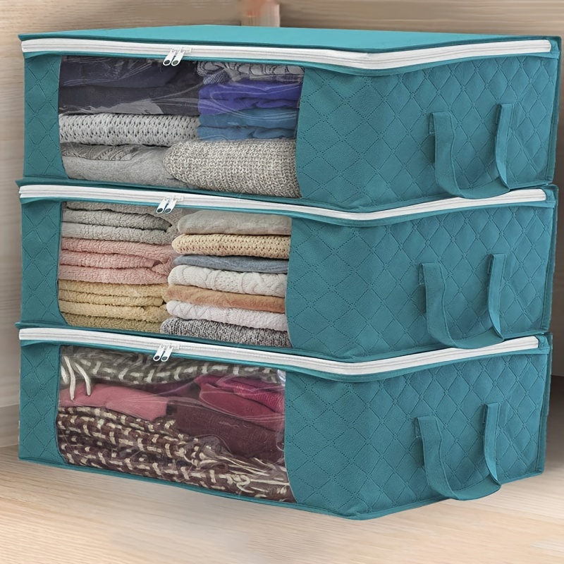Clothes Storage Bags Comforters Blanket Closet Boxes Organizer