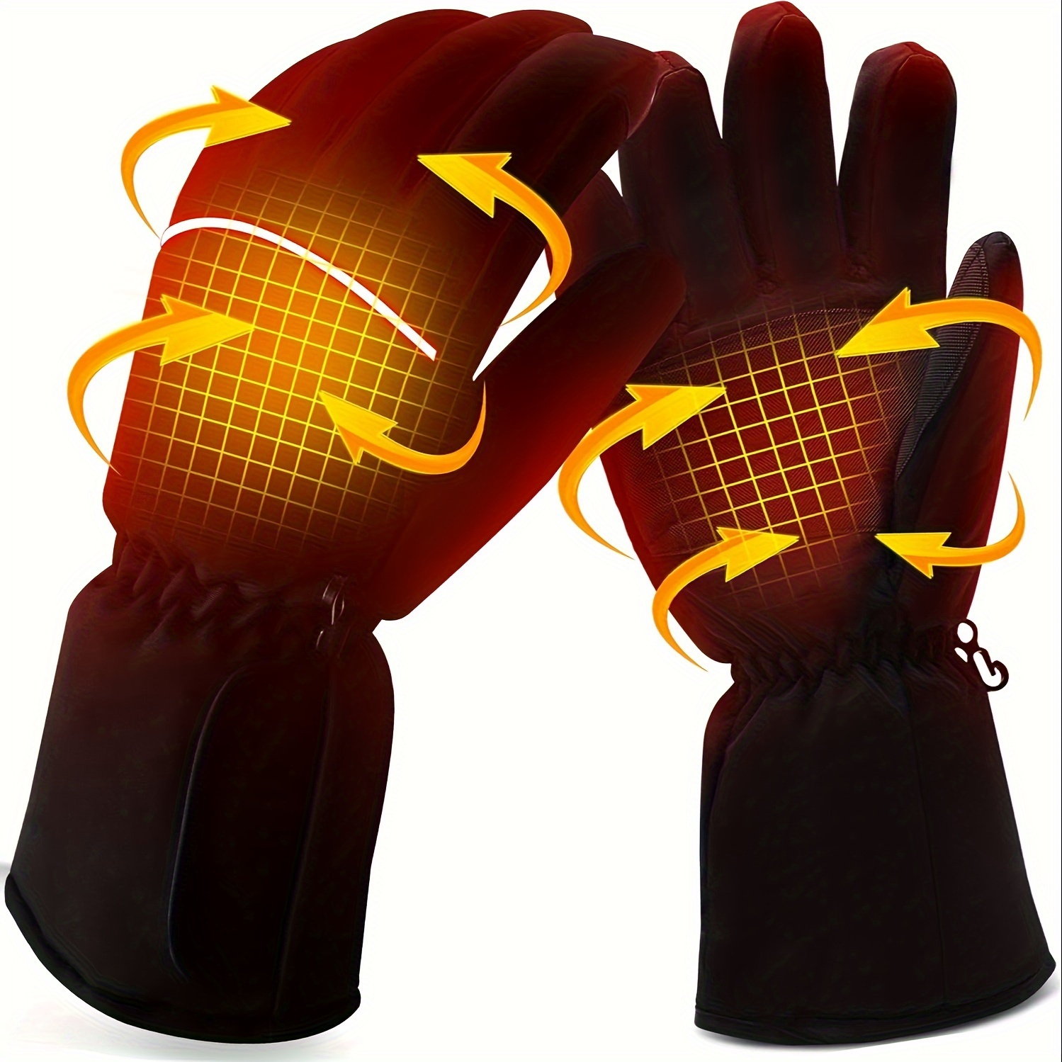 Unisex Usb Electric Heating Gloves Stylish Black Thick Warm - Temu