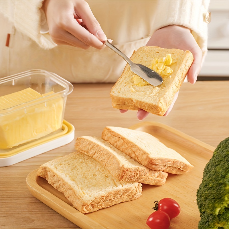 Butter Slicer Cutter With Storage Box & Lid, For Fridge Cheese