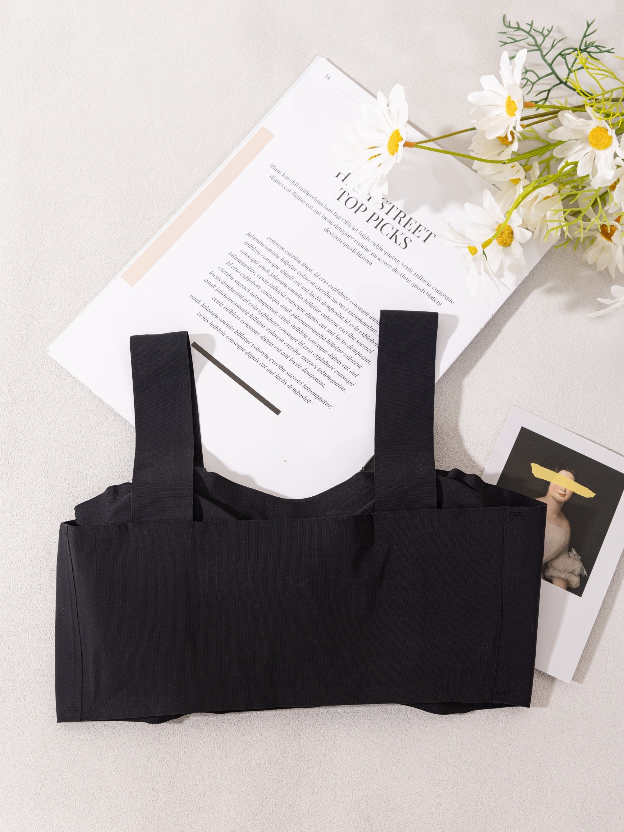 Solid Sports Bra Comfy & Breathable Full Coverage Bra