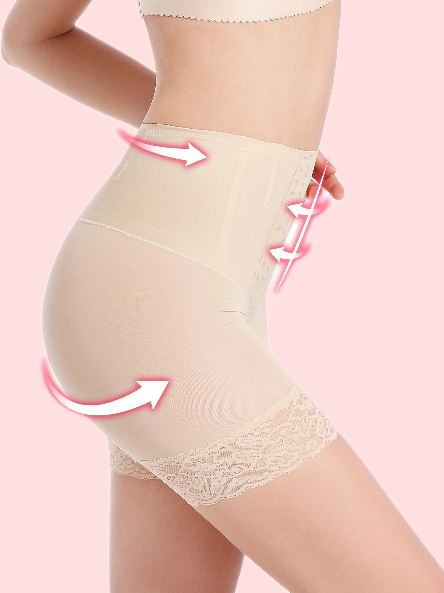 Bandage High Waisted Body Shaper Shorts Shapewear for Women Tummy