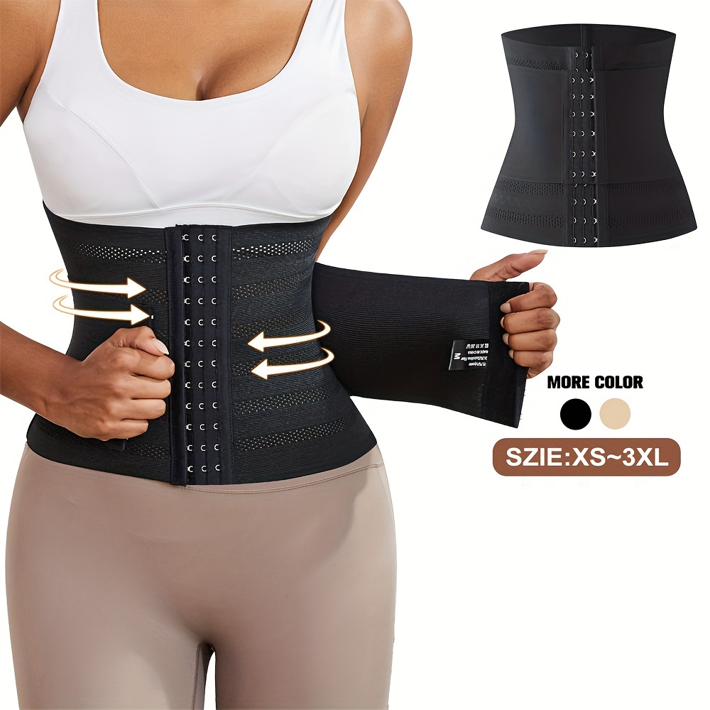 Chest Tight Zipper Waist Trainer Belt With Strap Body - Temu