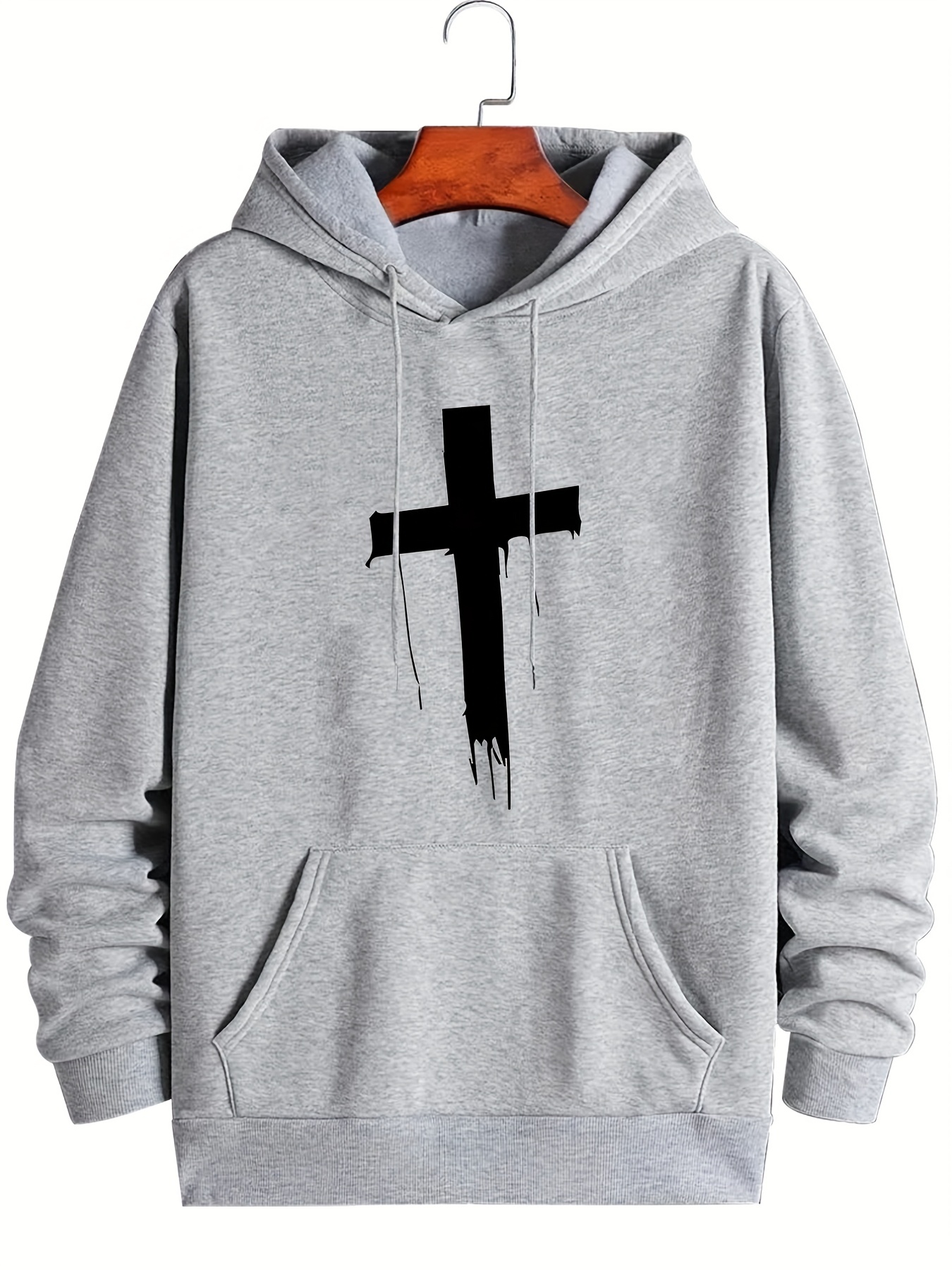 Sudaderas Capucha Estampado Gr fico Cruz Informal Hombre Temu Mexico