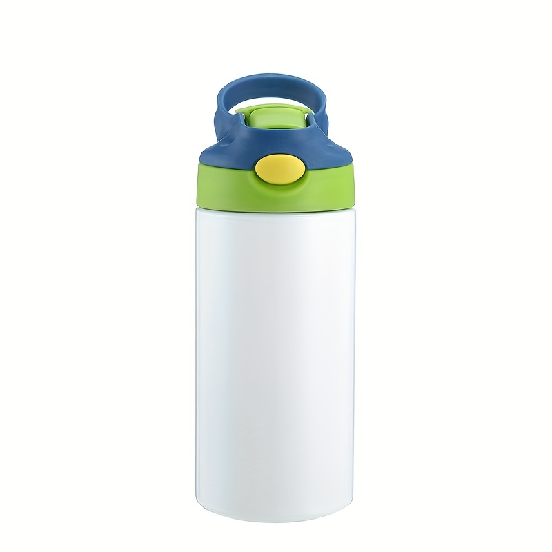 yellow handle/blue Kids 12 oz. Colored Top Tumbler – J&L Sublimation Blanks