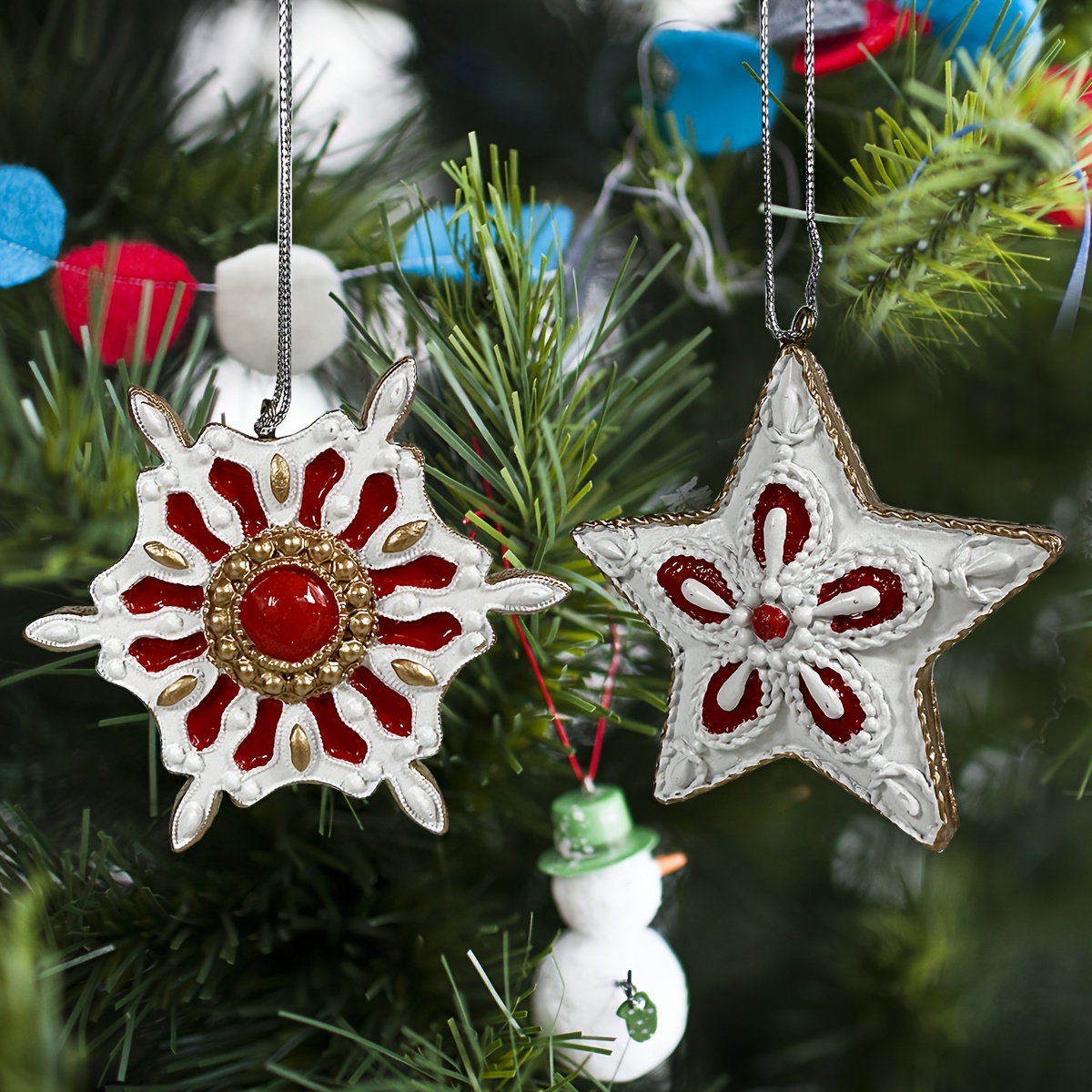 Decoration Pendant Snowflake Accessories Mini Christmas Tree - Temu