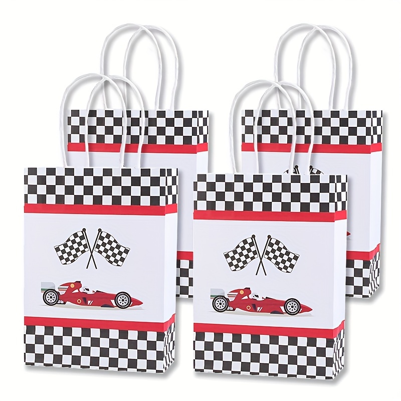30 Pieces Racing Party Bags Race Car Birthday Favor Bags Car