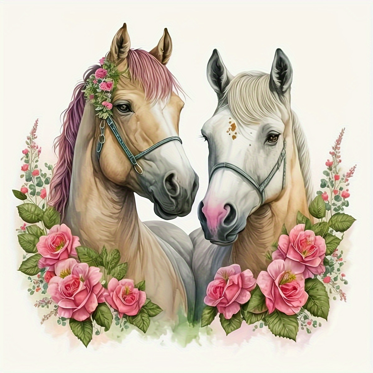 HANDSOME HORSES Diamond Painting Kit