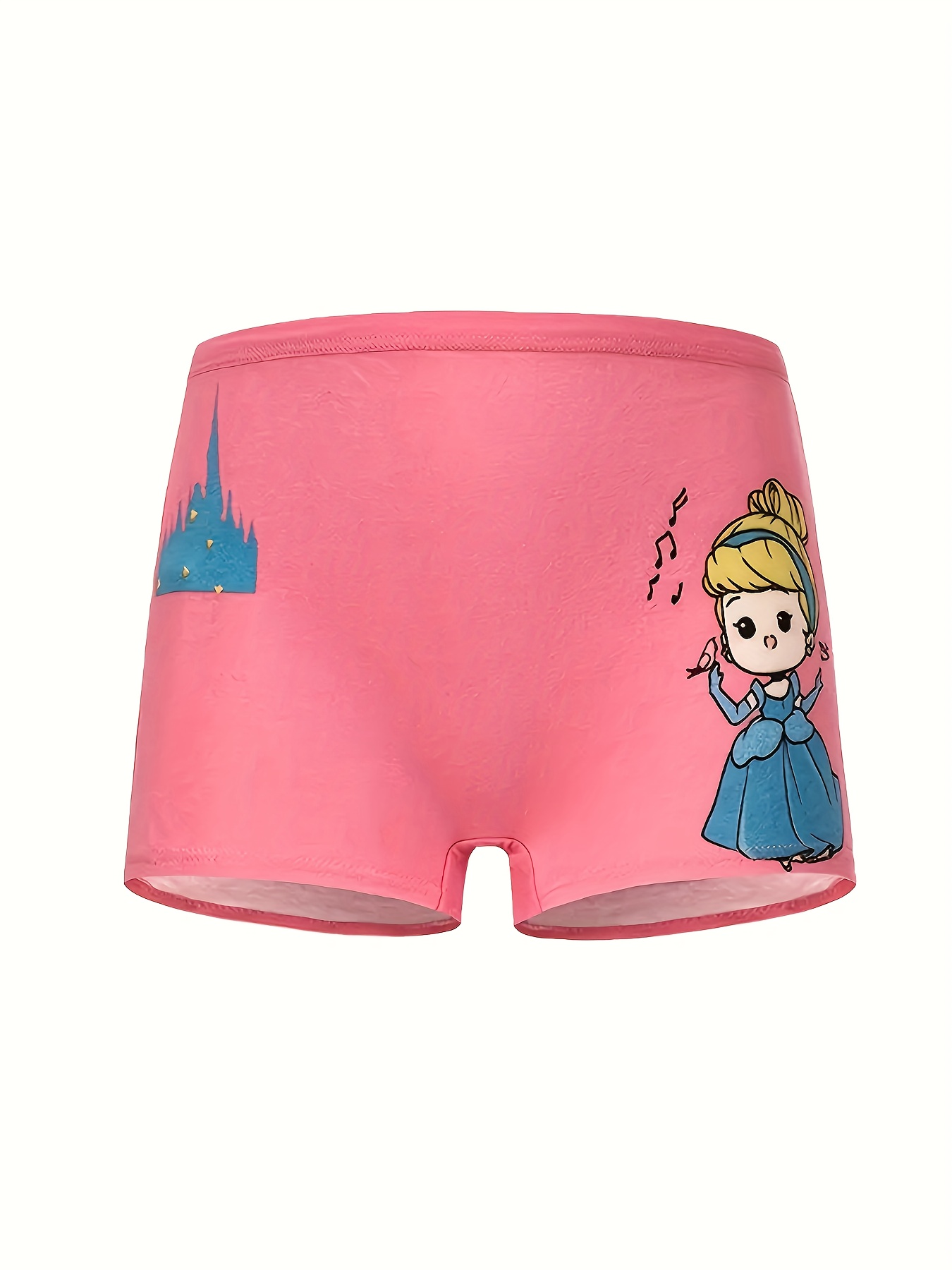 4Pcs Toddler Girls Cotton Boxers Random Cartoon Princess Print Cute  Bottoming Underwear Cotton Soft Comfy Breathable Kids Panties For All  Seasons