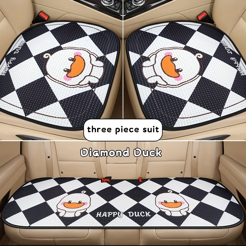 Car Seat Cushion Small Three Piece Short Plush Square Cushion Single Piece  All-season Universal Seat Cushion Cover - AliExpress