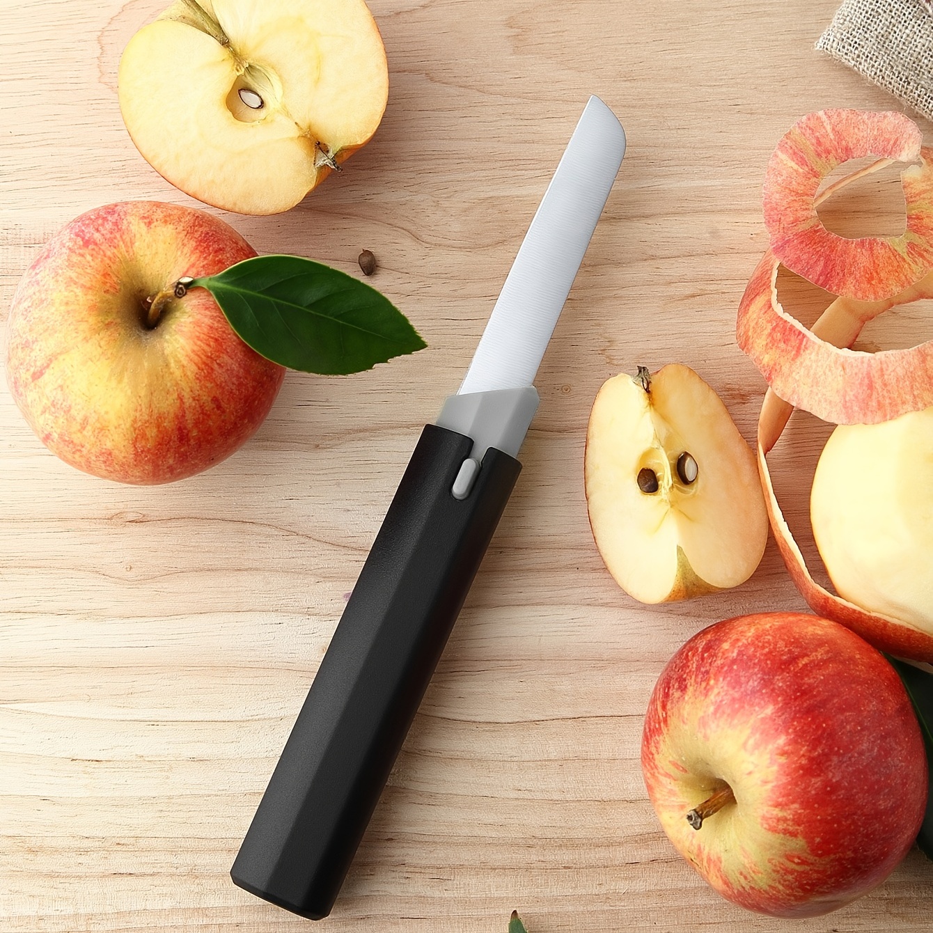 Ultra-sharp German Steel Paring Knives With Abs Handle And Knife Sheath -  Perfect For Fruit And Vegetable Prep - Temu