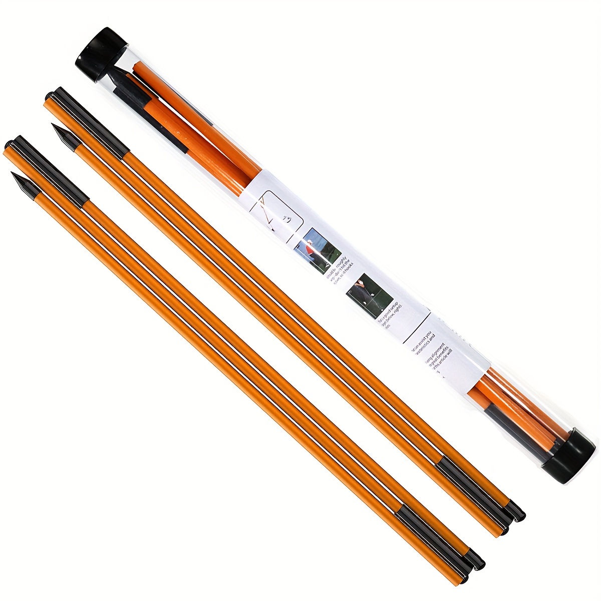 HUAEN Golf Alignment Stick, 2 Set Golf Alignment Rods, 48