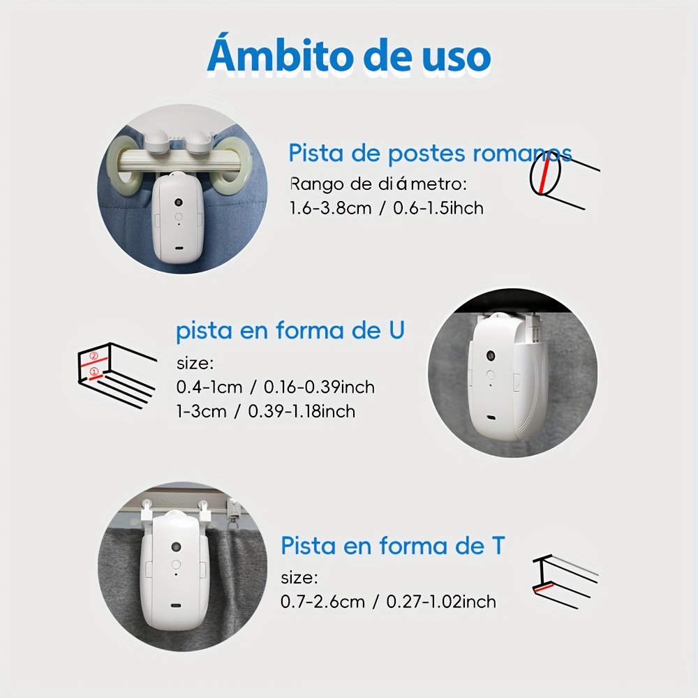 Motor De Pilas De Persianas Y Cortinas Automaticas App Tuya