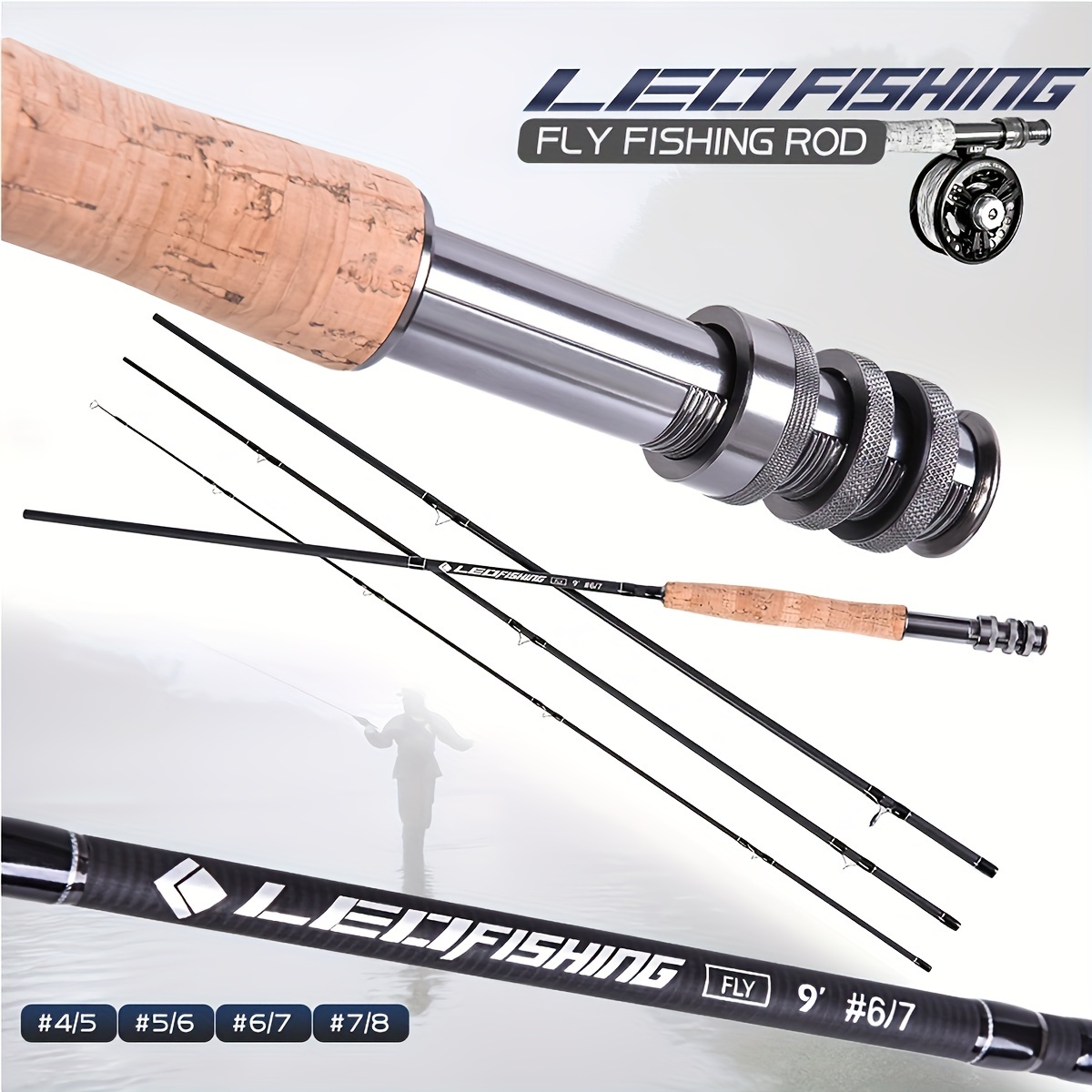 Fly Fishing Rod High Performance Solid Fast Action Travel - Temu United  Kingdom