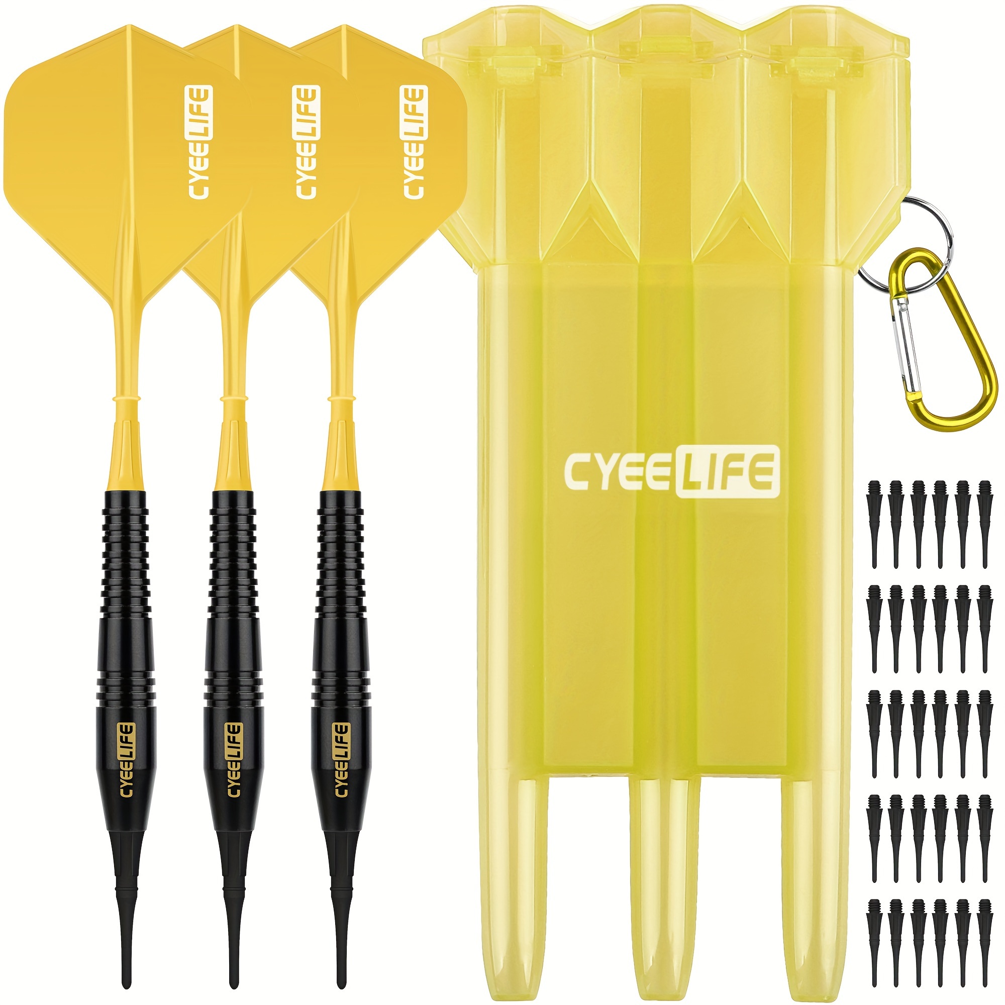 CyeeLife 18g Soft Tip * With Carry Case And 30 Extra Points, Professional  Plastic * Set