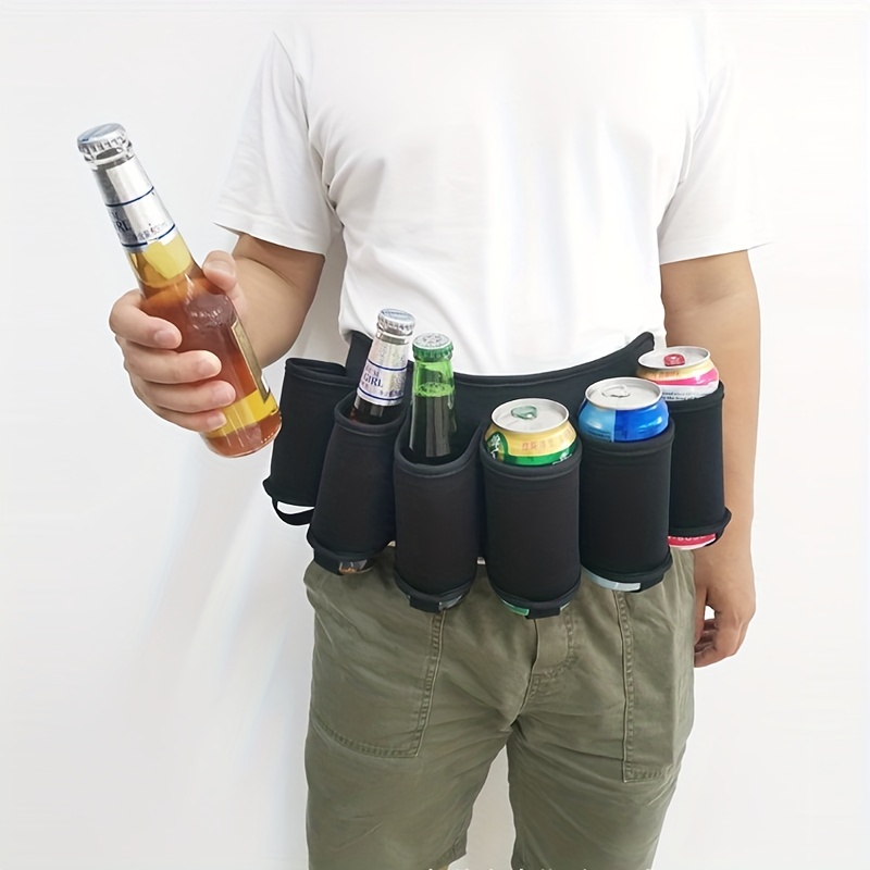 Beer Holder Holster Belt Can Beverage Drinking Vest Bandolier Soda Outdoor  Camping Container Hiking Accessory 