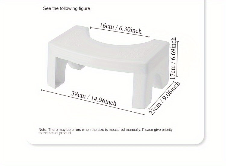 1pc Taburete Pies Inodoro: Taburete Estable Compacto - Temu